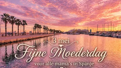 Moederdag fijne dag 3 mei in de haven van Denia