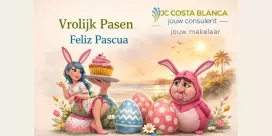 Paaskaart 2026 JC Costa Blanca Consulent en Makelaar